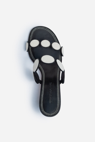 Prya Kitten Heel Black & Off-White