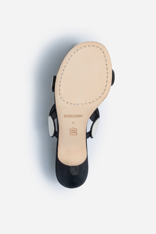 Prya Kitten Heel Black & Off-White