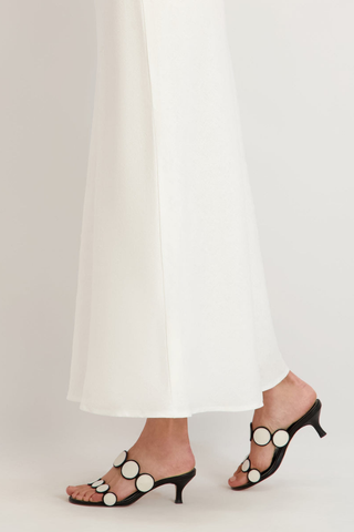 Prya Kitten Heel Black & Off-White