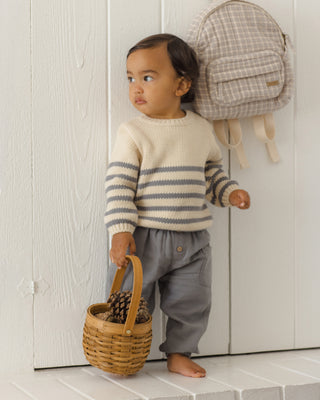 Rex Sweater Slate Stripe