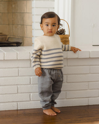 Rex Sweater Slate Stripe