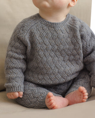 Knit Sweater Heathered Slate