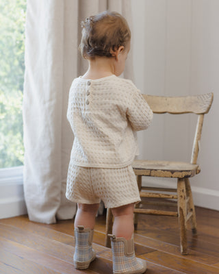 Rain Boots Blue Plaid