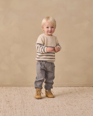 Rex Sweater Slate Stripe
