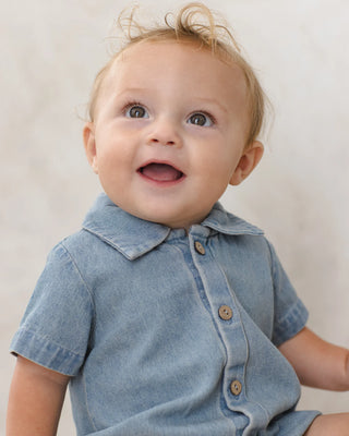 Matteo Romper Lightweight Denim