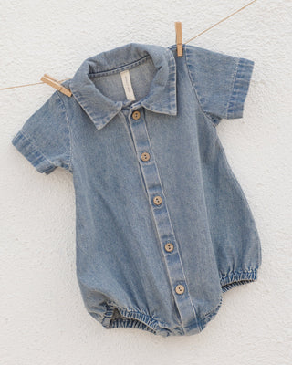 Matteo Romper Lightweight Denim