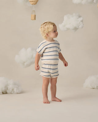 Relaxed Summer Knit Set Ocean Stripe