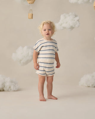 Relaxed Summer Knit Set Ocean Stripe