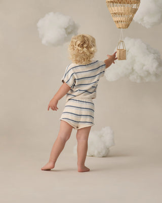 Relaxed Summer Knit Set Ocean Stripe