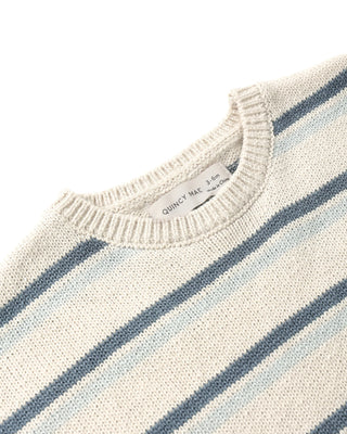 Relaxed Summer Knit Set Ocean Stripe