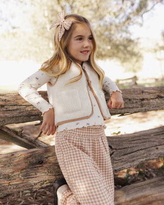 Ribbed Long Sleeve Natural Ditsy