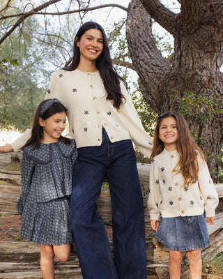 Tulip Cardigan Midnight Daisy