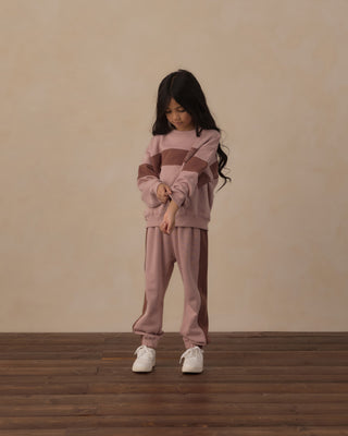 Paneled Sweatpant Rosewood
