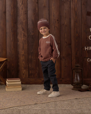 Beanie Multi Stripe Mulberry