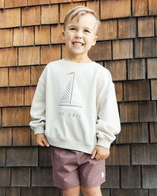 Oversized Sweatshirt Set Sail Pebble