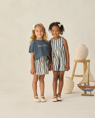 Boxy Tee Beach Babe Navy