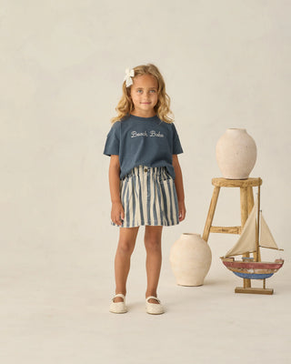 Boxy Tee Beach Babe Navy
