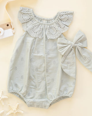 Mylar Romper Seafoam