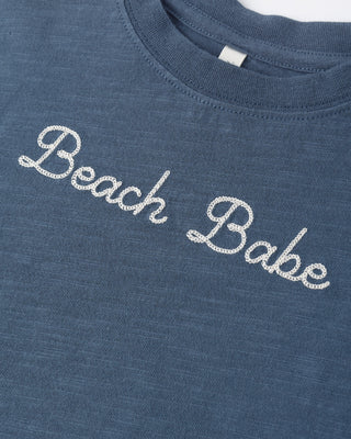 Boxy Tee Beach Babe Navy