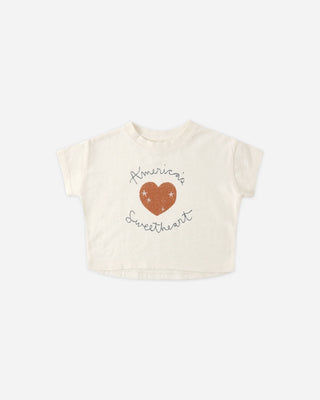 Boxy Tee Americas Sweetheart Ivory