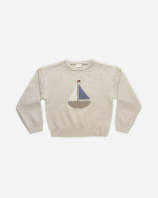 Aspen Sweater Sailboat Pebble
