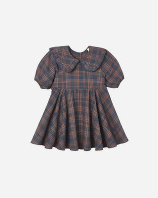 Camille Dress Midnight Plaid