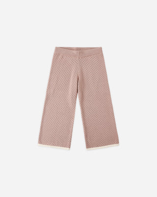Pointelle Knit Pant Rosewood