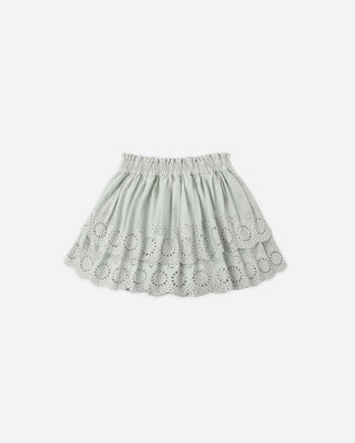 Rose Mini Skirt Seafoam