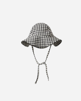 Floppy Swim Hat Black Gingham