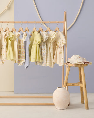 Marley Dress Embroidered Daisies Natural