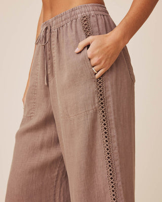 Stella Linen Trim Pant Wicker