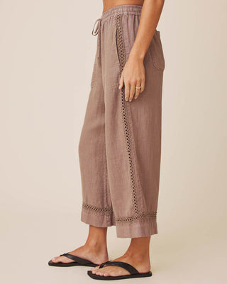 Stella Linen Trim Pant Wicker