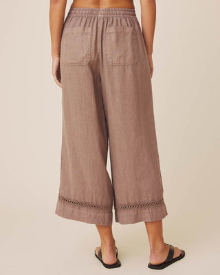 Stella Linen Trim Pant Wicker