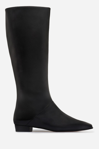 Ramona Riding Boots Black Pull-Up Calf