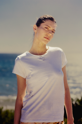 Embroidered Cotton T-Shirt Horse