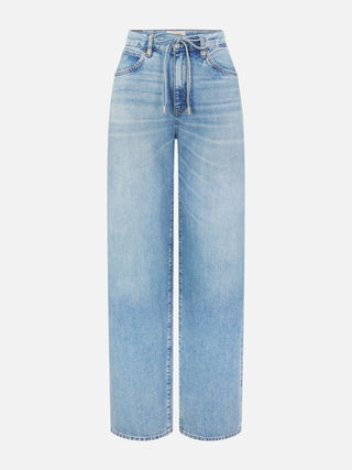 The Off Duty Drawstring Bow Jeans