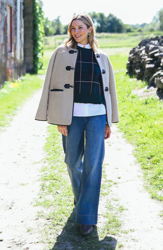 Corrina Sherpa Jacket Iced Coffee