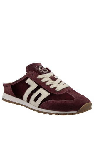 Venice W26 Velvet Wine Backless Sneaker