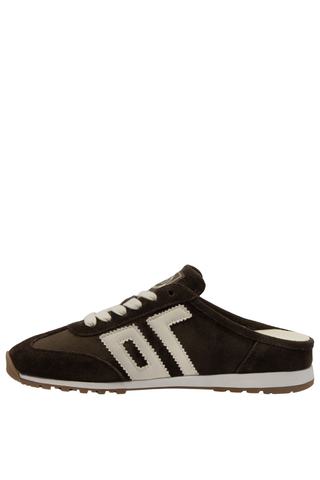 Venice W26 Velvet Coffee Backless Sneaker