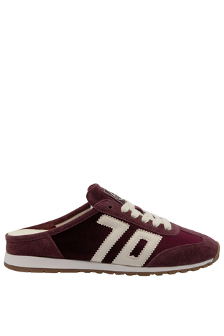 Venice W26 Velvet Wine Backless Sneaker