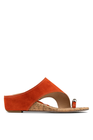 Vesna Toe Ring Wedge Sandal Persimmon