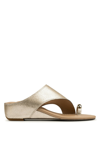 Vesna Toe Ring Wedge Sandal Platino