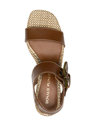 Vixi Saddle Leather Heel Sandal