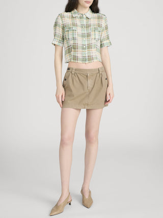 The Utility Shirt Jade Green Plaid