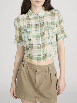 The Utility Shirt Jade Green Plaid