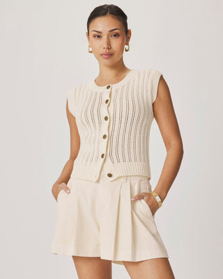 Luca Knit Tank Antique Pearl