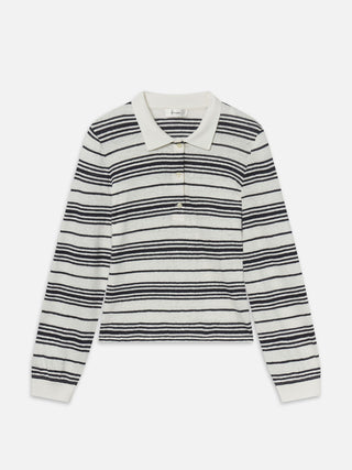 The Striped Long Sleeve Polo