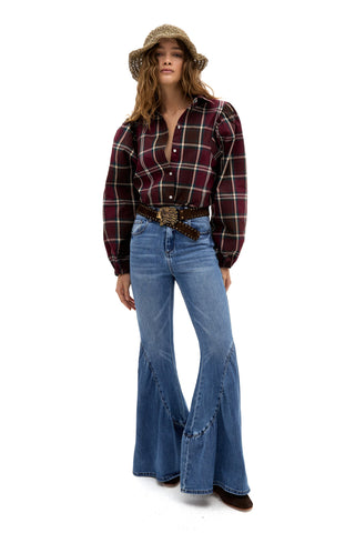 Claire Cotton Twill Shirt Jasper Checks