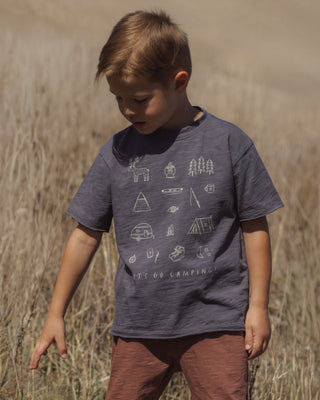 Raw Edge Tee Let’s Go Camping Midnight