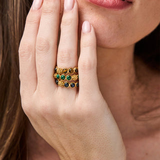 Berry Gem Ring Tigers Eye